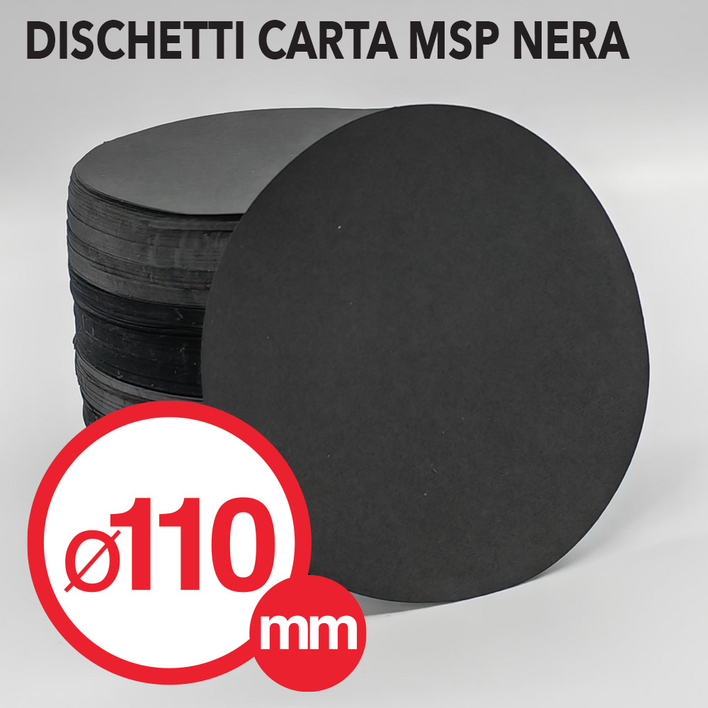 Dischetto carta msp hamburger 110 ø nera