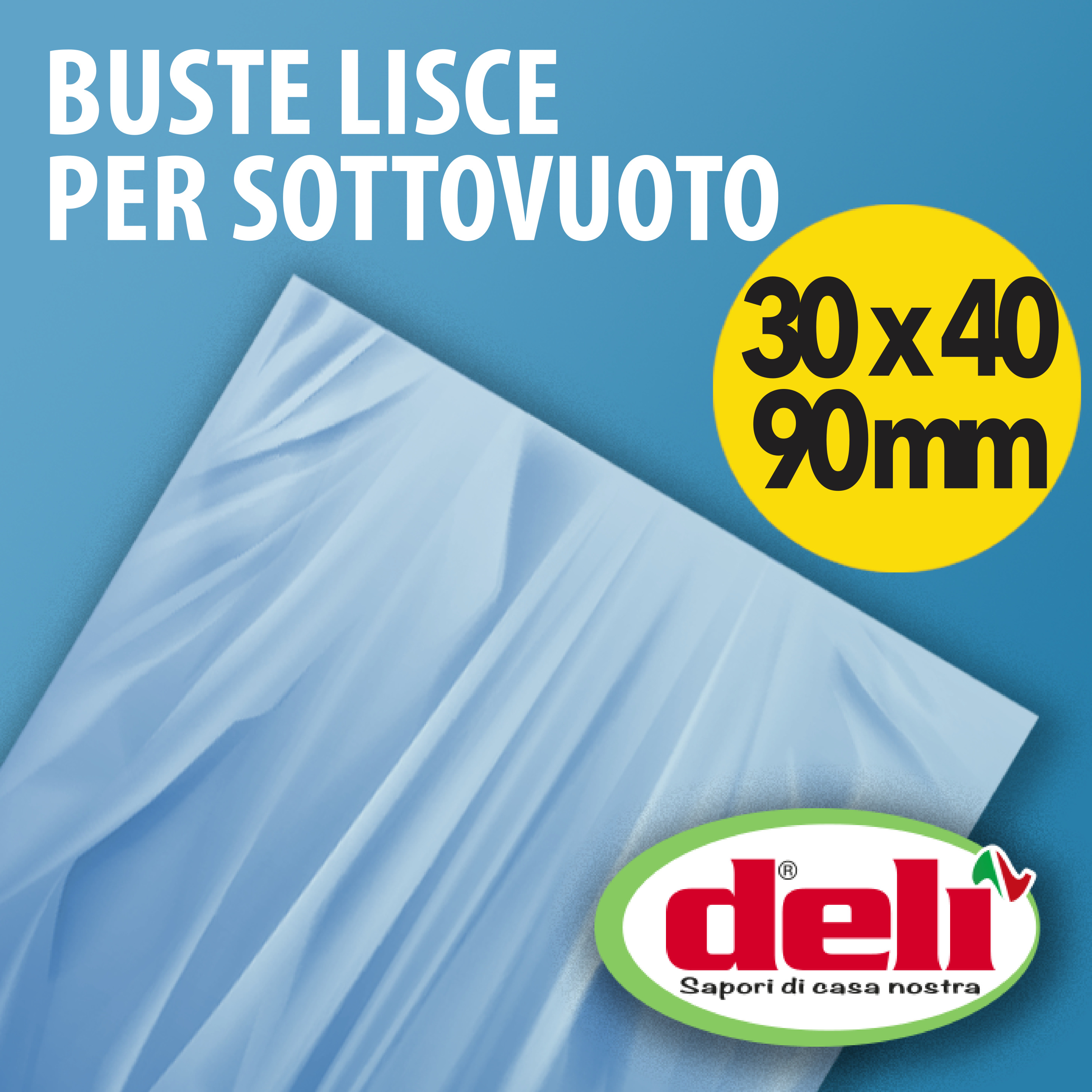 Buste lisce per sottovuoto 90 mm 30x40.