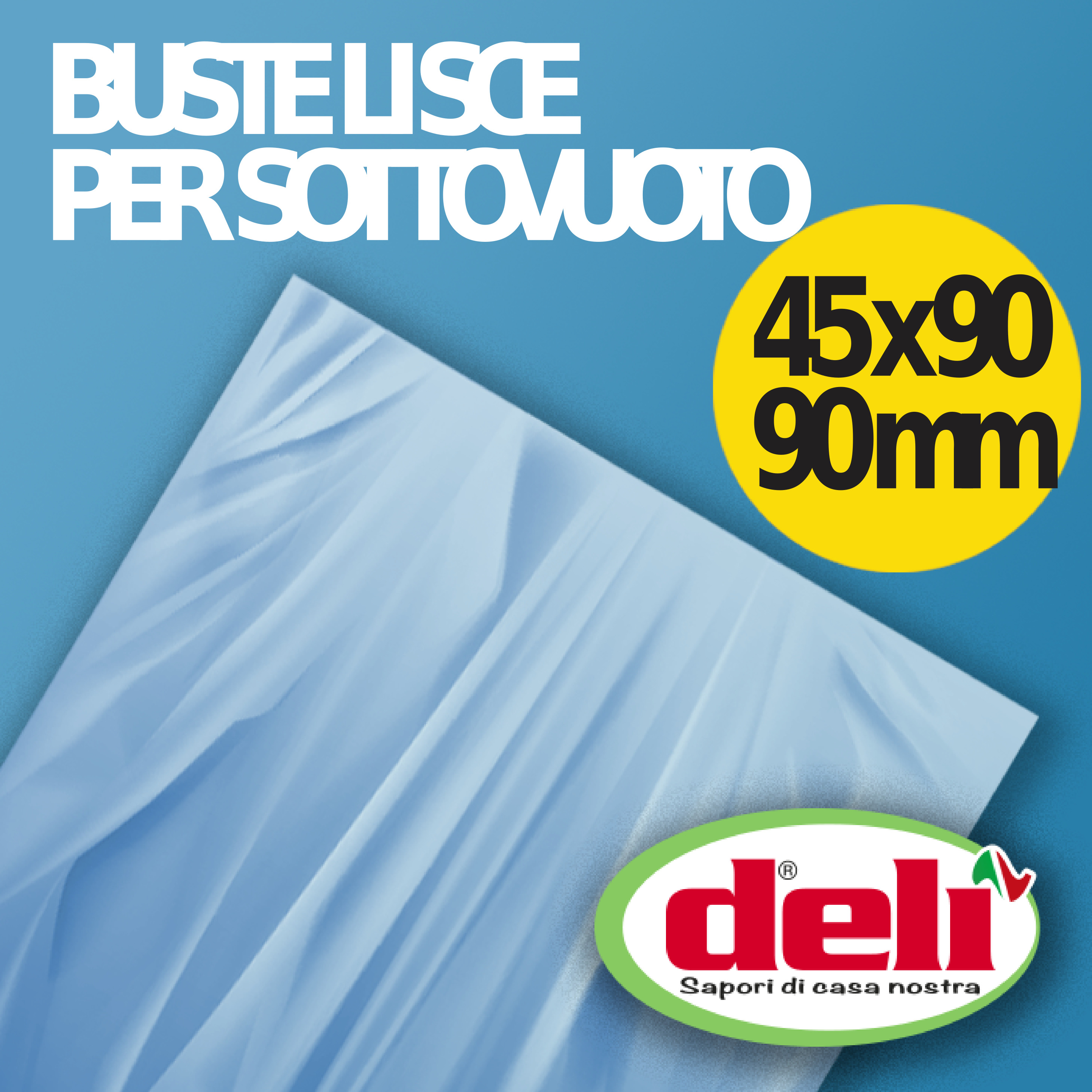 Buste lisce per sottovuoto 90 mm 45x90.