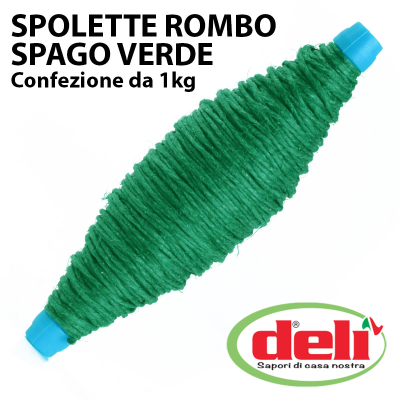 SPAGO SPOLETTE LINO VERDE ROMBO